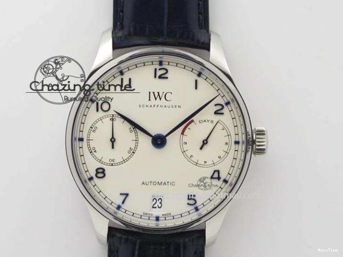 MIROTIME 0327 Portuguese Real PR IW500112 ZF 1:1 Laureus Edition On Black Leather Strap A Flexible 7369